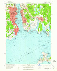 1958 High-Res Map of New London, CT